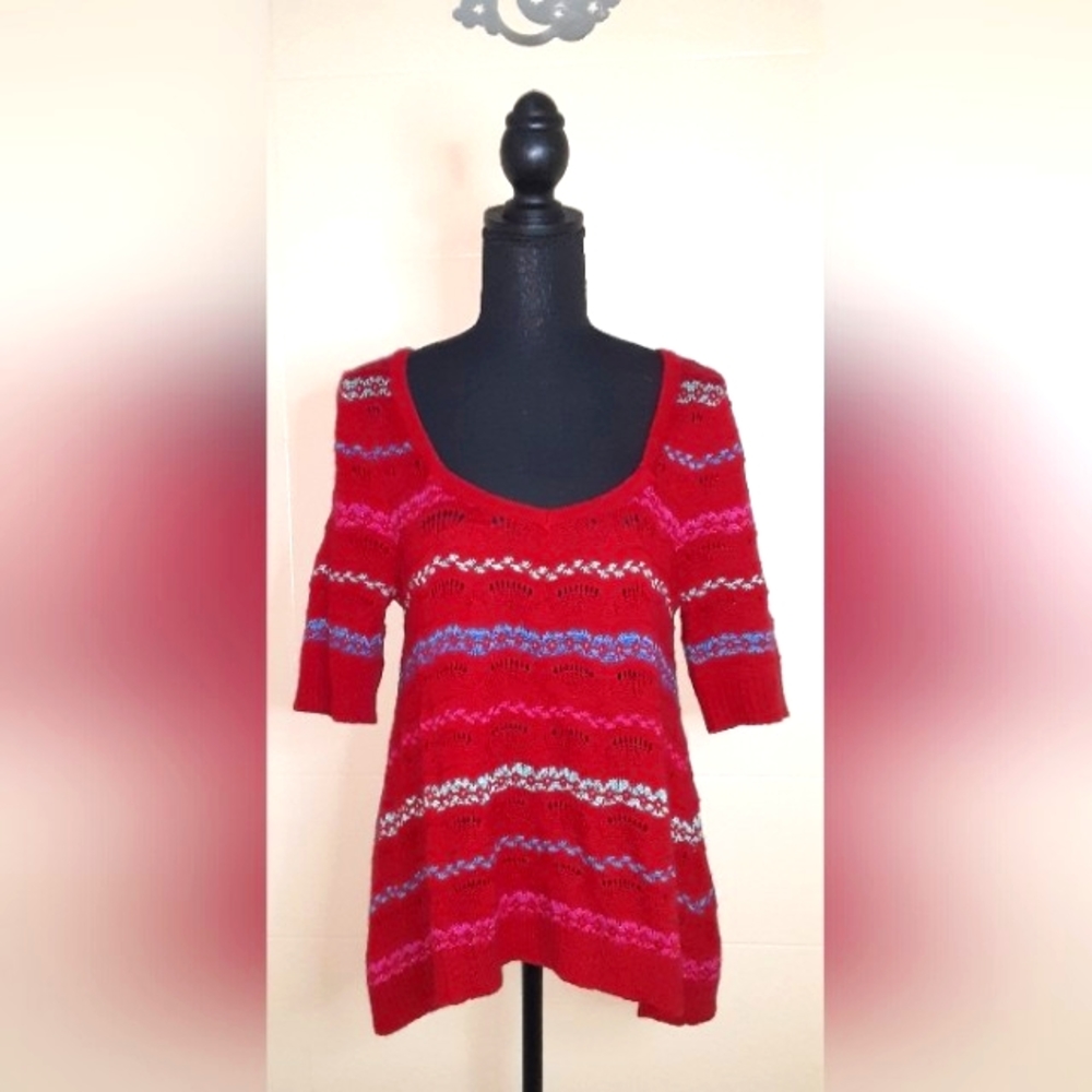 Free People Short Sleeve Sweater